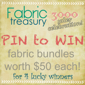 PIN to WIN - Celebrating 3000 Sales at FabricTreasury
